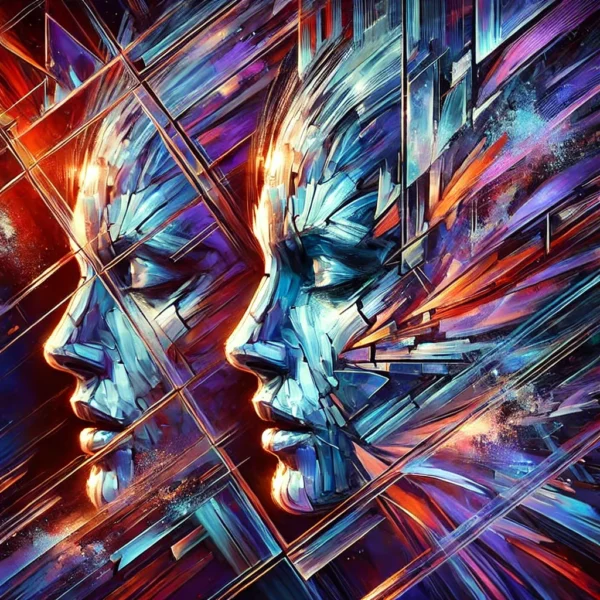 'Fractured Reflections' – Abstract Art Series