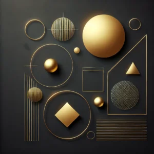 'Golden Silence' – Minimalist Digital Prints